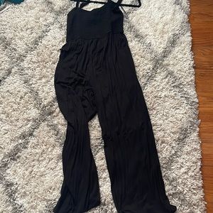 black jumpsuit
